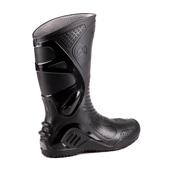 Bota de PVC Motoqueiro Impermeável Motosafe Preta - 3