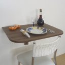 Ver imagem 1 de Mesa Dobrável de Apoio Suspensa de Parede Cozinha Escrivaninha para Notebook Cor Versati