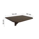 Ver imagem 6 de Mesa Dobrável de Apoio Suspensa de Parede Cozinha Escrivaninha para Notebook Cor Versati