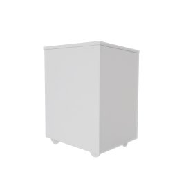 Cesto de Roupas Baú Roupeiro Tulha com Rodízios Banheiro Lavanderia Branco - 3