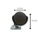Ver imagem 6 de Kit C/ 4 Un Rodízio Plástico Rodinha Giratório Placa Base Aço Roda 38mm 1,5" Altura 55mm