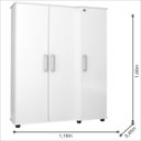 Ver imagem 3 de Armário Multiuso 3 Portas com Chave 1001 JB Bechara