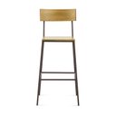 Ver imagem 4 de Banqueta Lumber Base Metal - Castanho Oregon - Datelli Design