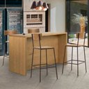 Ver imagem 6 de Banqueta Lumber Base Metal - Castanho Oregon - Datelli Design
