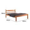 Cama Casal Sucupira 140 Cm Peixe Branzelo Cera - 3
