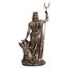 Estátua Hades Deus Grego Trevas Profundezas Cerbero Dourado - 2
