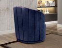 Ver imagem 4 de Poltrona Concha Stela Decoração Moderna Sala, Recepção, Escritório - Suede Azul Marinho