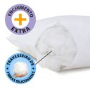 Ver imagem 4 de Travesseiro Macio de Fibras Siliconadas Lavável Toque Suave 50x70cm Bf Colchões