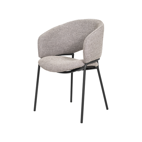 Cadeira Jantar Firenze Bouclé Conforto e Design Premium Waw Design
