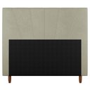 Ver imagem 5 de Cabeceira Cama Box Casal Queen Size Dallas 160cm Linho Bege - Desk Design