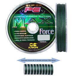Linha De Pesca Multifilamento 300m Max Force 4 Fios 0,60mm 70lb - 4