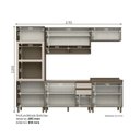 Ver imagem 4 de Cozinha Modulada Completa 05 Peças 100% MDF com Torre Quente Connect