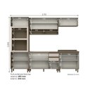 Ver imagem 4 de Cozinha Modulada Completa 05 Peças 100% MDF com Torre Quente Connect