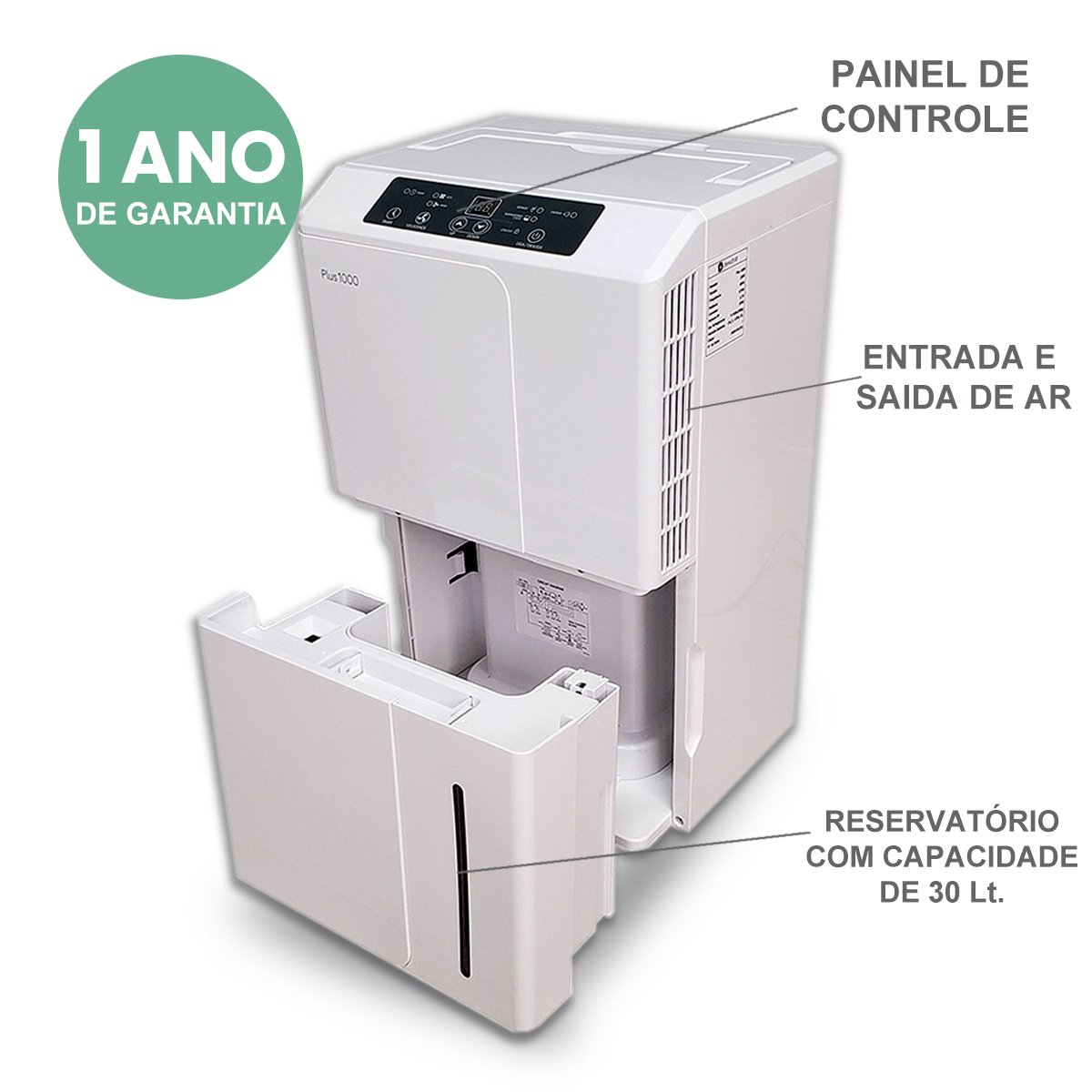 Desumidificador de Ar Antimofo | Desidrat New Plus 1000 - 220v - 3