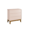 Ver imagem 5 de Quarto de Bebê Guarda Roupa Classic + Cômoda 3 Gavetas Madeira Rosa Fosco