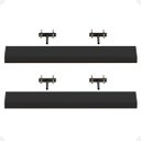 Ver imagem 6 de Kit 02 Prateleiras Suporte Embutido 60x14x3cm Preta Conceito