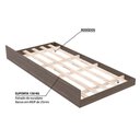 Ver imagem 2 de Cama Auxiliar Solteiro Cm8008 Amêndoa - Tecno Mobili
