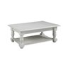Mesa de Centro Viola Retangular em Madeira Maciça/ MDF - Pintura em Laca Branco - 1