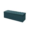 Ver imagem 3 de Kit Cabeceira e Calçadeira Baú Mirage King 195cm Renascer Decor:Azul Turquesa