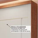 Ver imagem 5 de Guarda-Roupa Casal 230cm 2 Portas de Correr com Pés e 2 Espelhos MDF Talin Bege/Cinamomo/Off White