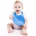 Ver imagem 2 de Babador Cata Migalhas de Silicone Azul Kababy