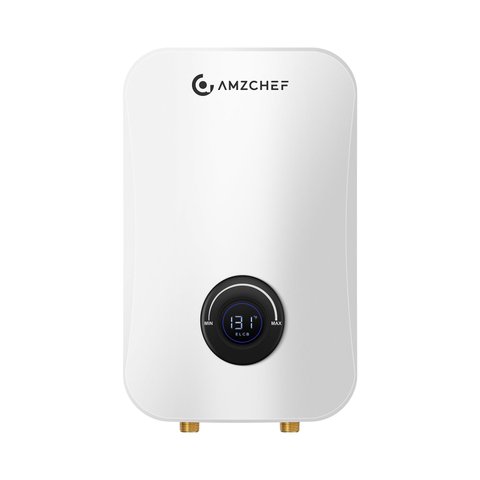 Aquecedor de Água Elétrico Amzchef 9000w sem Tanque com Display Led (branco)