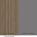 Ver imagem 2 de Balcão de Cozinha 120cm 2 Portas e 3 Gavetas com Tampo Aspen Luciane Móveis Vanilla com Cinza Puro