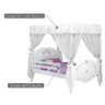 Cama Infantil Princesa Encantada Clean com Dossel e Grade de Proteção - Pura Magia - 3