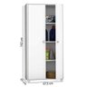 Armário Multiuso 2 Portas e 3 Prateleiras Brv - Branco - 4