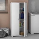 Ver imagem 1 de Armário Multiuso 2 Portas e 3 Prateleiras Brv - Branco