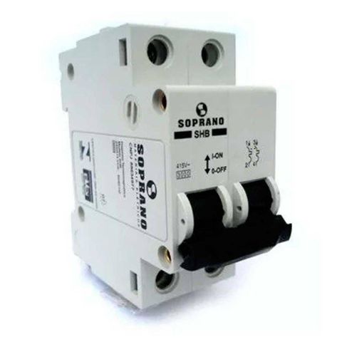 Disjuntor Bipolar Curva C Mini Din 40a 3ka