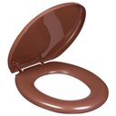 Ver imagem 1 de Assento Almofadado Oval Marrom MR1 - TPK/AS - ASTRA