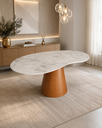 Ver imagem 5 de Mesa Organica de Jantar Sávia MDF Atenna Acetinado 140x90cm Cone Freijó