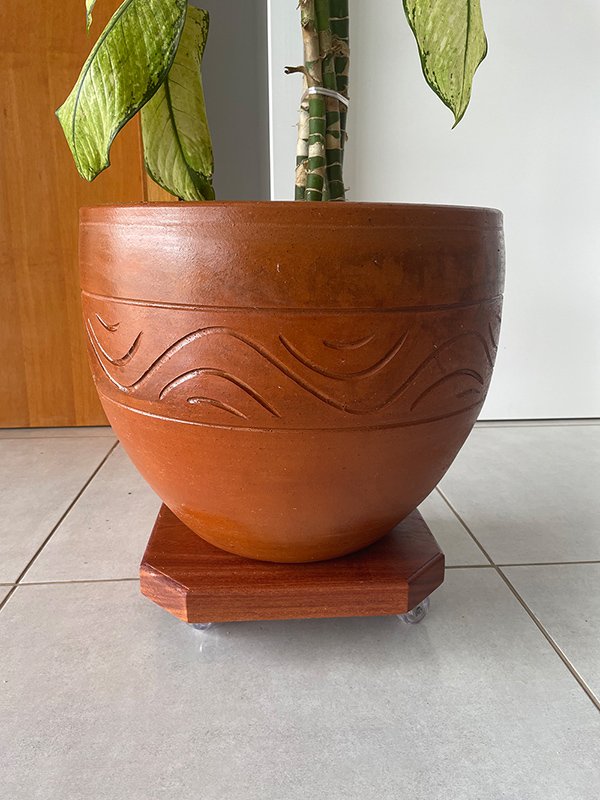 Suporte para Vasos de plantas em Madeira Nobre Cumarú Rosa Future Portas - 6