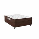 Ver imagem 1 de Cama Box Viúva + Colchão D33 One Face - Suede Marrom