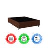 Cama Box Viúva + Colchão D33 One Face - Suede Marrom - 5