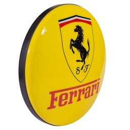 Luminoso de Parede Ferrari Amarelo Retrô Vintage Bar, Garagem, Churrasqueira,marcas de Carro,oficina - 2