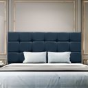 Ver imagem 1 de Cabeceira King 195 Cm Estofada Naiara em Suede com Frame:azul Marinho