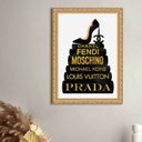 Ver imagem 2 de Quadro Decorativo Grifes 24x18cm:moldura Preta