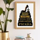 Ver imagem 1 de Quadro Decorativo Grifes 24x18cm:moldura Preta