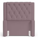 Ver imagem 4 de Cabeceira e Calçadeira Báu Solteiro Atena 90cm Capitonê Veludo Rosê - Desk Design