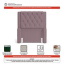 Ver imagem 7 de Cabeceira e Calçadeira Báu Solteiro Atena 90cm Capitonê Veludo Rosê - Desk Design