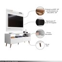 Ver imagem 5 de Conjunto Rack Bancada e Painel Adawi/linden Mdp/bp para Tvs até 50 Branco G96 - Gran Belo