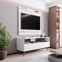 Ver imagem 1 de Conjunto Rack Bancada e Painel Adawi/linden Mdp/bp para Tvs até 50 Branco G96 - Gran Belo