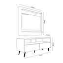 Ver imagem 6 de Conjunto Rack Bancada e Painel Adawi/linden Mdp/bp para Tvs até 50 Branco G96 - Gran Belo