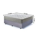 Ver imagem 3 de Base Box Baú Casal 138x188 Suede com Colchão New 4 Estações Molas Ensacadas
