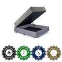 Ver imagem 7 de Base Box Baú Casal 138x188 Suede com Colchão New 4 Estações Molas Ensacadas