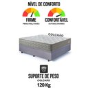 Ver mais imagens de Base Box Baú Casal 138x188 Suede com Colchão New 4 Estações Molas Ensacadas