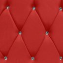 Ver imagem 3 de Cabeceira Solteiro Cama Box Quarto Estofada Barcelona 90cm:suede Vermelho