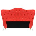 Ver imagem 1 de Cabeceira Solteiro Cama Box Quarto Estofada Barcelona 90cm:suede Vermelho